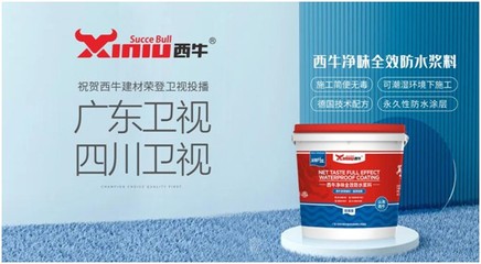 西牛建材荣登两大卫视频道,开启品牌之路新征程!